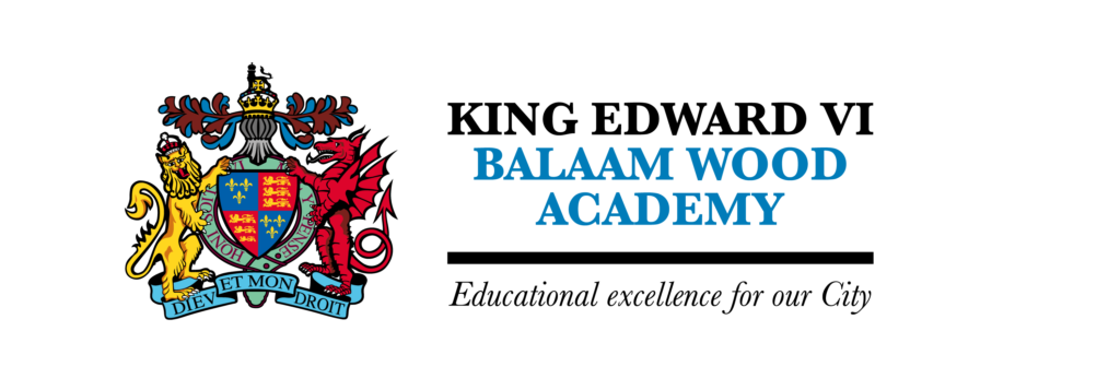 King Edward VI Balaam Wood Academy logo featuring coat of arms
