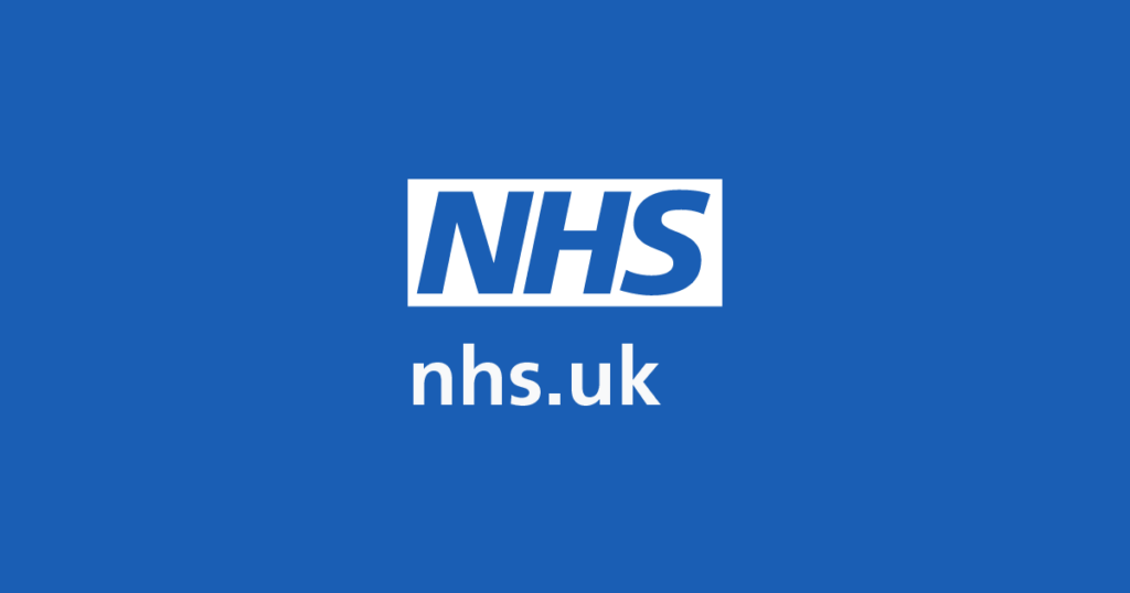 NHS logo displayed, indicating a partnership or initiative related to student health and well-being